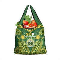 Samoa SUP Grocery Bag Samoan Coat Of Arms LT05 1-pack One Size Green - Polynesian Pride