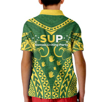 Samoa SUP Kid Polo Shirt Samoan Coat Of Arms - Polynesian Pride