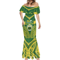 Samoa SUP Mermaid Dress Samoan Coat Of Arms - Polynesian Pride