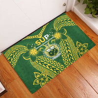 Samoa SUP Rubber Doormat Samoan Coat Of Arms LT05 - Polynesian Pride