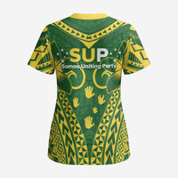 Samoa SUP Scrub Top Samoan Coat Of Arms LT05 - Polynesian Pride
