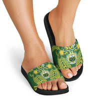 Samoa SUP Slide Sandals Samoan Coat Of Arms - Polynesian Pride