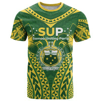 Samoa SUP T Shirt Samoan Coat Of Arms - Polynesian Pride