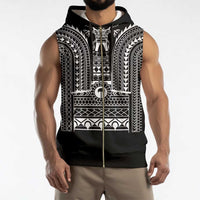 Philippines Igorot Tribal Art Tattoo Black Sleeveless Zip Hoodie LT05 - Polynesian Pride