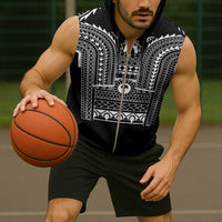 Philippines Igorot Tribal Art Tattoo Black Sleeveless Zip Hoodie LT05 - Polynesian Pride