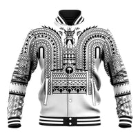 Philippines Igorot Tribal Art Tattoo White Baseball Jacket - Polynesian Pride