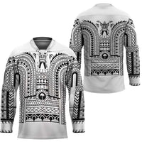 Philippines Igorot Tribal Art Tattoo White Hockey Jersey LT05 - Polynesian Pride