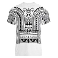Philippines Igorot Tribal Art Tattoo White Women V-Neck T-Shirt - Polynesian Pride