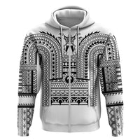 Philippines Igorot Tribal Art Tattoo White Zip Hoodie - Polynesian Pride