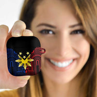 Philippines Sun Star AirPods Case Igorot Tribal Inspiration LT05 Black - Polynesian Pride