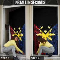 Philippines Sun Star Door Cover Igorot Tribal Inspiration - Polynesian Pride