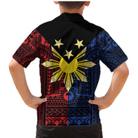 Philippines Sun Star Family Matching Mermaid Dress and Hawaiian Shirt Igorot Tribal Inspiration - Polynesian Pride