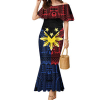 Philippines Sun Star Family Matching Mermaid Dress and Hawaiian Shirt Igorot Tribal Inspiration - Polynesian Pride
