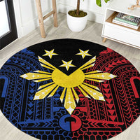 Philippines Sun Star Round Carpet Igorot Tribal Inspiration - Polynesian Pride