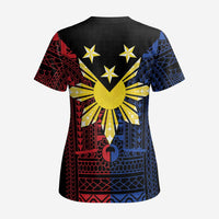 Philippines Sun Star Scrub Top Igorot Tribal Inspiration - Polynesian Pride