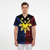 Philippines Sun Star Scrub Top Igorot Tribal Inspiration - Polynesian Pride