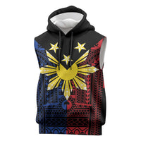 Philippines Sun Star Sleeveless Hoodie Igorot Tribal Inspiration - Polynesian Pride