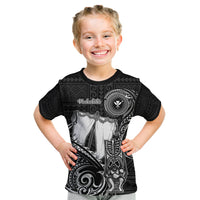Personalized Hawaii Makahiki Season Kid T Shirt Akua Loa Polynesian Pattern LT05 Black - Polynesian Pride