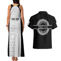 Personalized Fiji Obstacle Race 2023 Couples Matching Tank Maxi Dress and Hawaiian Shirt Never Give Up LT05 - Polynesian Pride