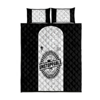 Fiji Obstacle Race 2023 Quilt Bed Set Never Give Up LT05 Black - Polynesian Pride