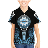 Personalized Fiji Obstacle Race 2023 Family Matching Mermaid Dress and Hawaiian Shirt Go Champion LT05 Son's Shirt Blue - Polynesian Pride