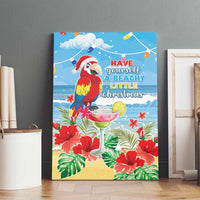 Hawaii Christmas Canvas Wall Art Funny Macaw Parrot Tropical Vibe LT05 - Polynesian Pride