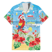 Hawaii Christmas Family Matching Puletasi and Hawaiian Shirt Funny Macaw Parrot Tropical Vibe
