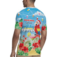 Hawaii Christmas Rugby Jersey Funny Macaw Parrot Tropical Vibe LT05 - Polynesian Pride