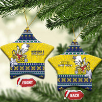 Niue The Rock Christmas Ceramic Ornament Niuean Crab Monuina E Kilisimasi LT05 Star Blue - Polynesian Pride