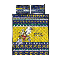 Niue The Rock Christmas Quilt Bed Set Niuean Crab Monuina E Kilisimasi