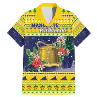 Tokelau Christmas Family Matching Mermaid Dress and Hawaiian Shirt Tokelauan Badge Manuia Te Kilihimahi