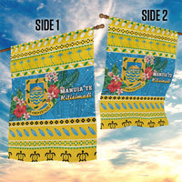 Tuvalu Christmas Garden Flag Coat Of Arms Manuia Te Kilisimasi