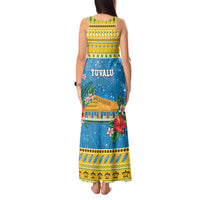 Tuvalu Christmas Tank Maxi Dress Coat Of Arms Manuia Te Kilisimasi