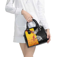 New Zealand And Papua New Guinea Rugby Custom Shoulder Handbag Maori Kiwi With Bird of Paradise