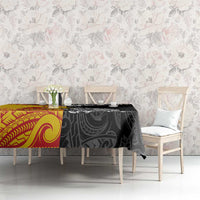 New Zealand And Papua New Guinea Rugby Custom Tablecloth Maori Kiwi With Bird of Paradise