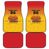 Papua New Guinea Rugby Car Mats Go Orchids Pacific Champions LT05 - Polynesian Pride
