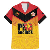 Papua New Guinea Rugby Custom Family Matching Mermaid Dress and Hawaiian Shirt Go Orchids Pacific Champions
