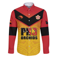 Papua New Guinea Rugby Custom Family Matching Off The Shoulder Long Sleeve Dress and Hawaiian Shirt Go Orchids Pacific Champions