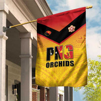 Papua New Guinea Rugby Garden Flag Go Orchids Pacific Champions LT05 House Flag Yellow - Polynesian Pride