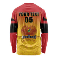 Papua New Guinea Rugby Custom Long Sleeve Shirt Go Orchids Pacific Champions