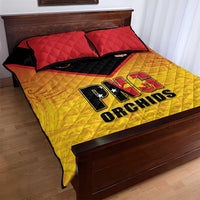 Papua New Guinea Rugby Quilt Bed Set Go Orchids Pacific Champions LT05 - Polynesian Pride