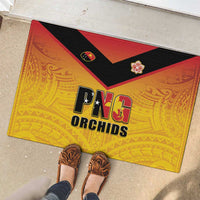 Papua New Guinea Rugby Rubber Doormat Go Orchids Pacific Champions LT05 - Polynesian Pride