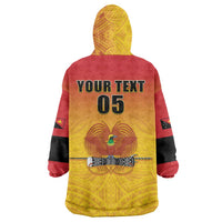 Papua New Guinea Rugby Custom Wearable Blanket Hoodie Go Orchids Pacific Champions LT05 - Polynesian Pride