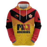 Papua New Guinea Rugby Custom Zip Hoodie Go Orchids Pacific Champions