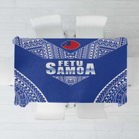 Fetu Samoa Rugby Tablecloth Go Champions LT05 Blue - Polynesian Pride