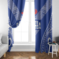 Fetu Samoa Rugby Window Curtain Go Champions LT05 - Polynesian Pride