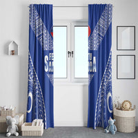 Fetu Samoa Rugby Window Curtain Go Champions LT05 - Polynesian Pride