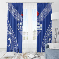 Fetu Samoa Rugby Window Curtain Go Champions LT05 - Polynesian Pride