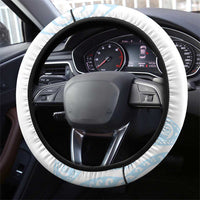 Blue Polynesian Tribal Turtle Floral Pattern Steering Wheel Cover LT05 - Polynesian Pride