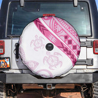 Rose Pink Polynesian Tribal Turtle Floral Pattern Spare Tire Cover LT05 Pink - Polynesian Pride